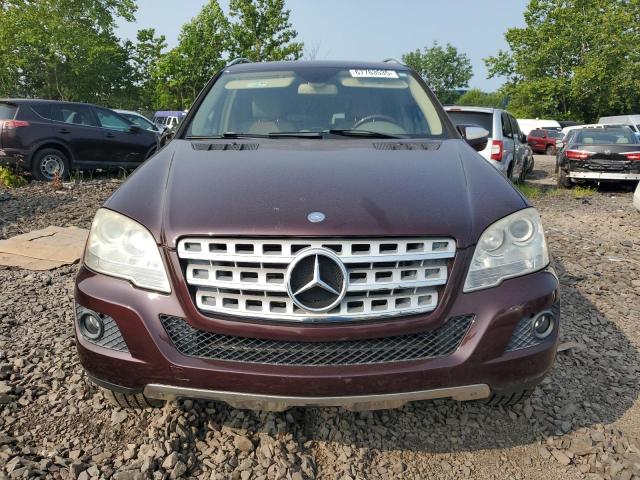 4JGBB8GB0AA556518 - 2010 MERCEDES-BENZ ML 350 4MATIC BURGUNDY photo 5