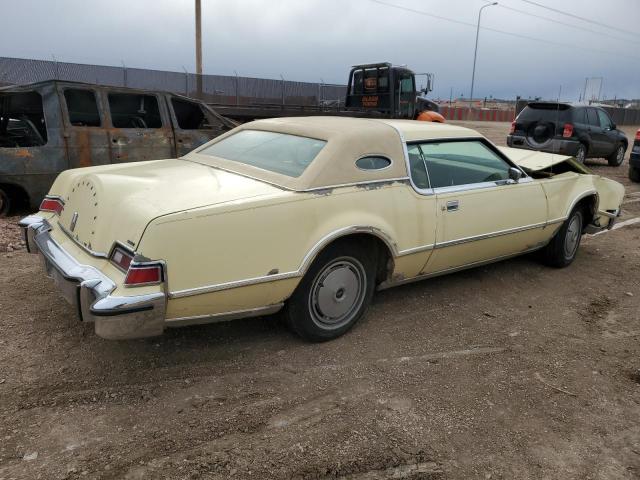 6Y89A919873 - 1976 LINCOLN MARK IV CREAM photo 3