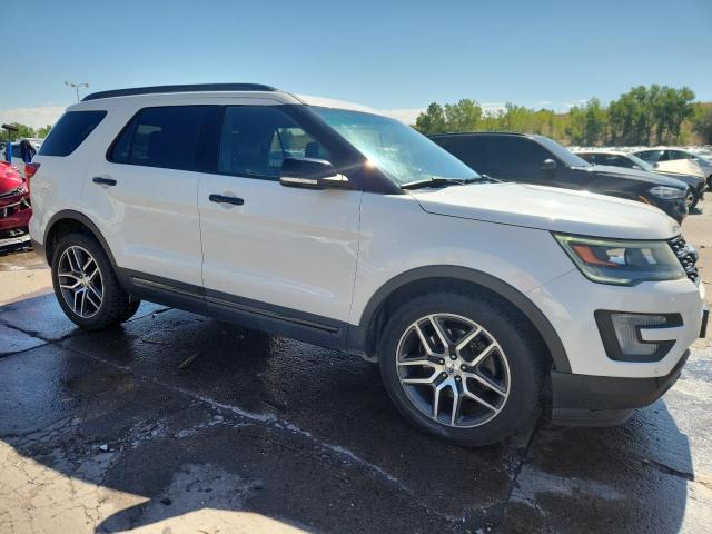 1FM5K8GT0HGA30970 - 2017 FORD EXPLORER SPORT WHITE photo 4