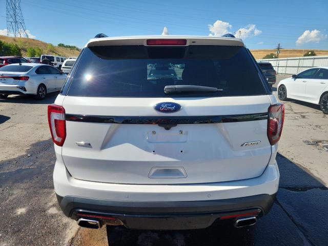 1FM5K8GT0HGA30970 - 2017 FORD EXPLORER SPORT WHITE photo 6