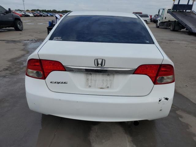 2HGFA16929H317114 - 2009 HONDA CIVIC EXL WHITE photo 6