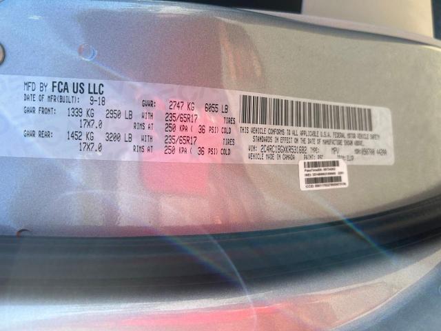 2C4RC1BGXKR531682 - 2019 CHRYSLER PACIFICA TOURING L 银色 照片 10