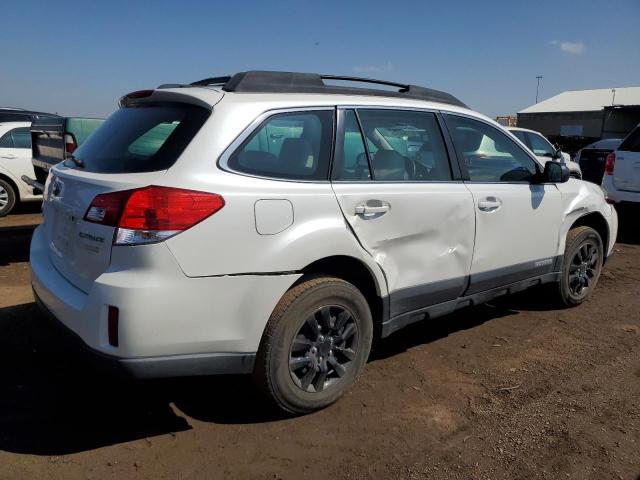 4S4BRBAC8C1239308 - 2012 SUBARU OUTBACK 2.5I WHITE photo 3