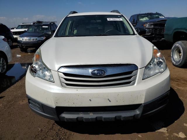 4S4BRBAC8C1239308 - 2012 SUBARU OUTBACK 2.5I WHITE photo 5