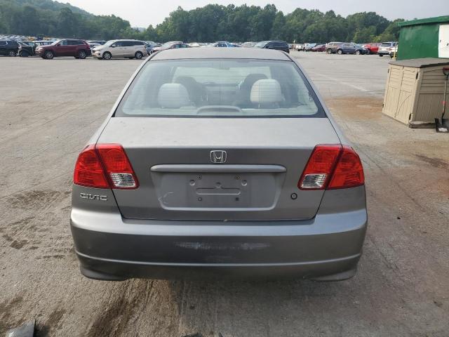 2HGES16335H613225 - 2005 HONDA CIVIC DX VP Մոխրագույն լուսանկար 6