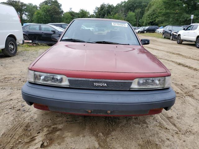 4T1SV21EXLU164395 - 1990 TOYOTA CAMRY DLX მუქწითელი ფოტო 5