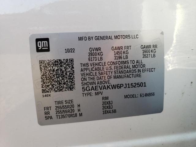 5GAEVAKW6PJ152501 - 2023 BUICK ENCLAVE ESSENCE 白色 照片 13