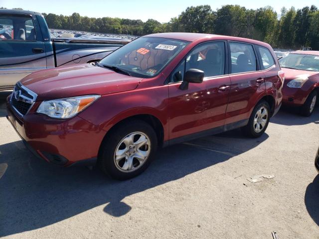 JF2SJAAC7EH468905 - 2014 SUBARU FORESTER 2.5I RED photo 1