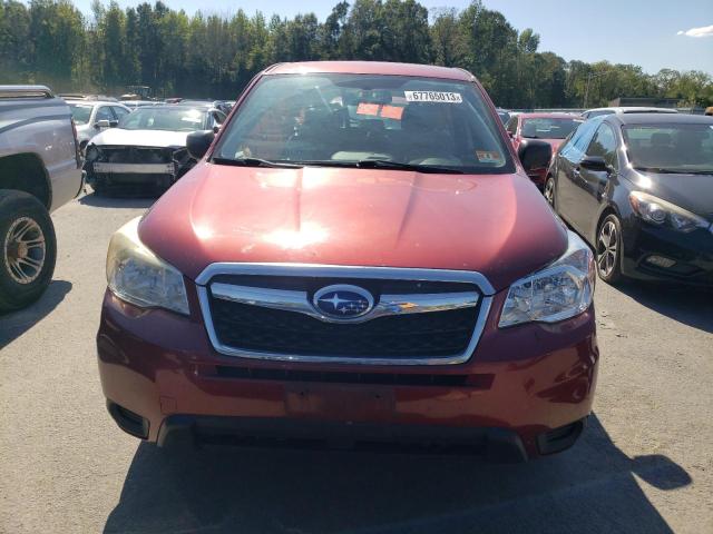 JF2SJAAC7EH468905 - 2014 SUBARU FORESTER 2.5I RED photo 5