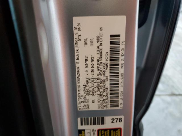 3TMLB5JN6RM069543 - 2024 TOYOTA TACOMA DOUBLE CAB فضي صورة 12