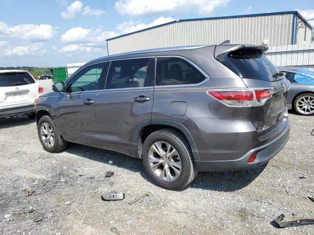 5TDKKRFH7FS114507 - 2015 TOYOTA HIGHLANDER XLE SILVER photo 2