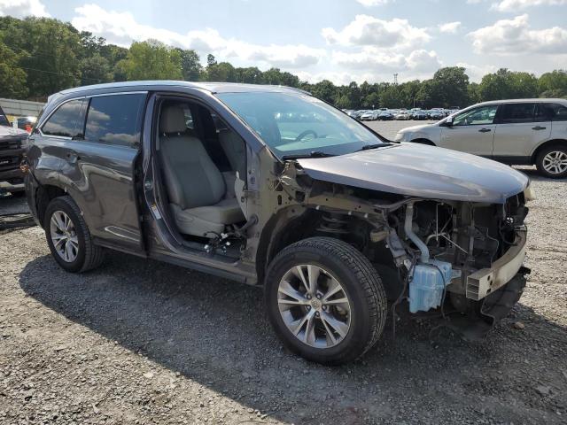 5TDKKRFH7FS114507 - 2015 TOYOTA HIGHLANDER XLE SILVER photo 4