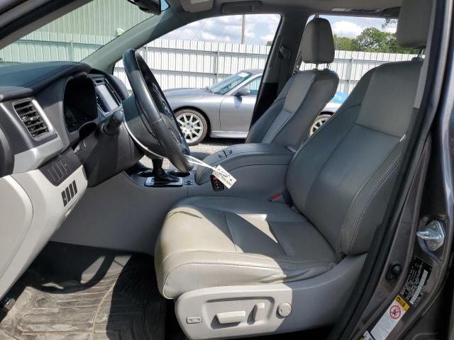 5TDKKRFH7FS114507 - 2015 TOYOTA HIGHLANDER XLE SILVER photo 7