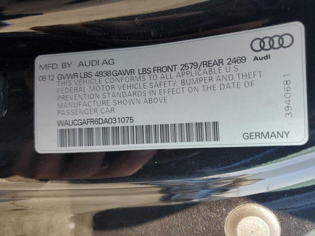 WAUCGAFR6DA031075 - 2013 AUDI S5 PREMIUM PLUS Qara foto 12