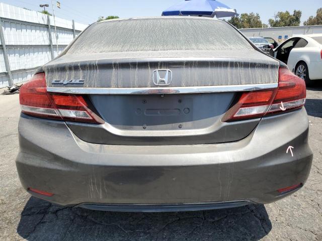 19XFB2F56DE291233 - 2013 HONDA CIVIC LX GRAY photo 6