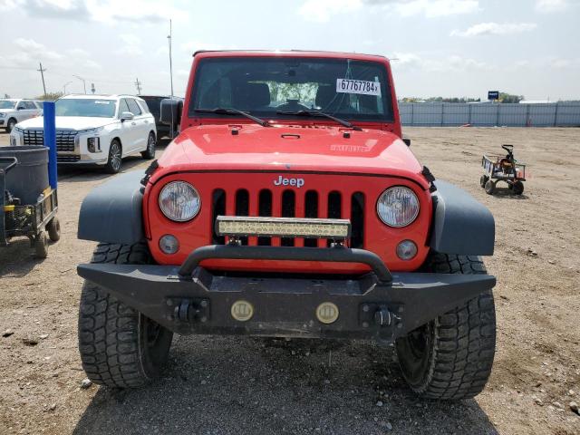 1C4BJWDG5GL144474 - 2016 JEEP WRANGLER U SPORT RED photo 5