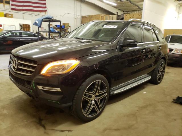 4JGDA5HB0CA051347 - 2012 MERCEDES-BENZ ML 350 4MATIC BLACK photo 1