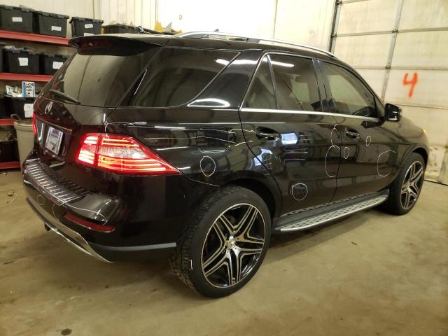 4JGDA5HB0CA051347 - 2012 MERCEDES-BENZ ML 350 4MATIC BLACK photo 3