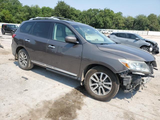 5N1AR2MN4FC676627 - 2015 NISSAN PATHFINDER S BROWN photo 4