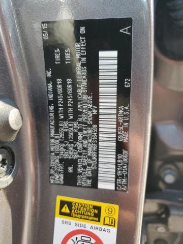 5TDJKRFH6FS164598 - 2015 TOYOTA HIGHLANDER XLE 灰色 照片 13