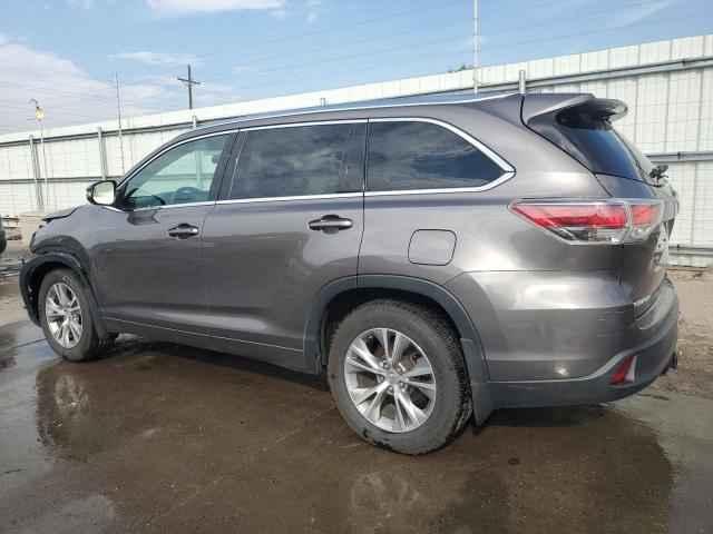 5TDJKRFH6FS164598 - 2015 TOYOTA HIGHLANDER XLE 灰色 照片 2