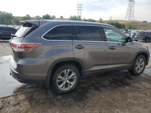 5TDJKRFH6FS164598 - 2015 TOYOTA HIGHLANDER XLE 灰色 照片 3