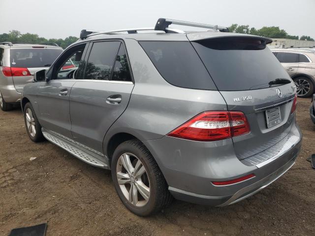 4JGDA5HB7CA010987 - 2012 MERCEDES-BENZ ML 350 4MATIC GRAY photo 2