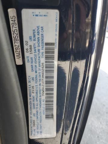 3VWBK21C73M402426 - 2003 VOLKSWAGEN NEW BEETLE GL 蓝色 照片 12