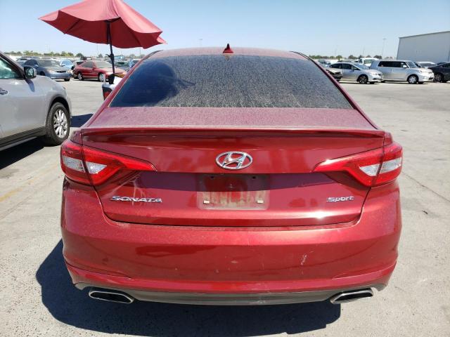 5NPE34AF2FH091873 - 2015 HYUNDAI SONATA SPORT RED photo 6