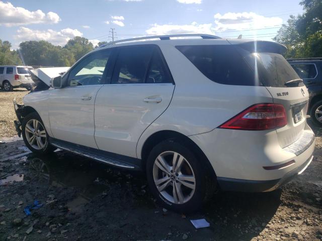 4JGDA5HBXEA366837 - 2014 MERCEDES-BENZ ML 350 4MATIC WHITE photo 2