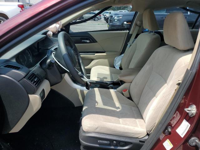 1HGCR2F72EA014780 - 2014 HONDA ACCORD EX BURGUNDY photo 7