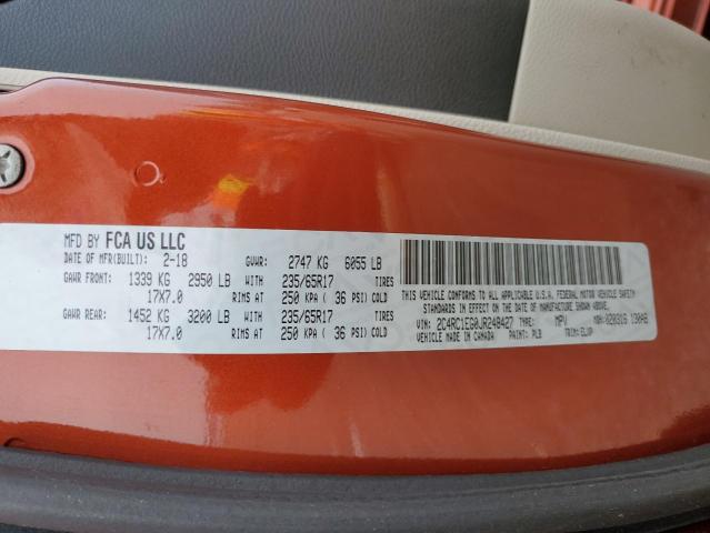 2C4RC1EG0JR248427 - 2018 CHRYSLER PACIFICA TOURING L PLUS ORANGE photo 13