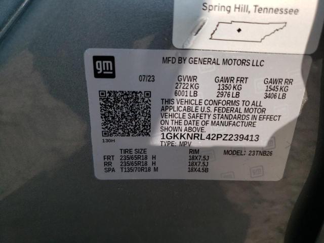 1GKKNRL42PZ239413 - 2023 GMC ACADIA SLE 灰色 照片 13