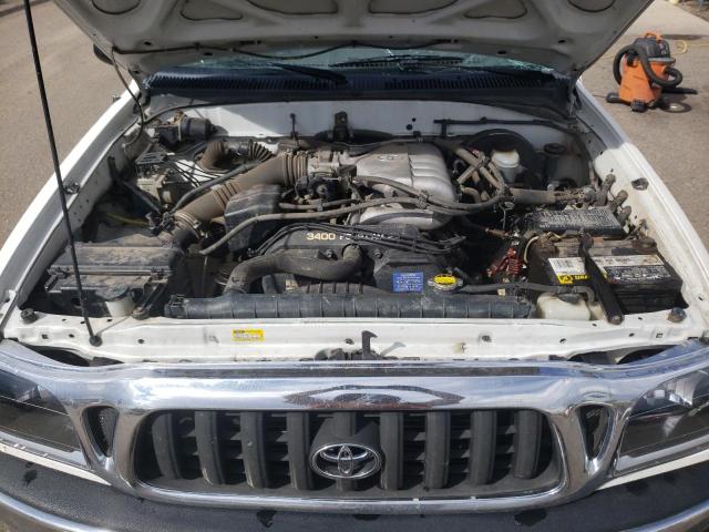 5TEWN72N44Z390166 - 2004 TOYOTA TACOMA XTRACAB WHITE photo 11