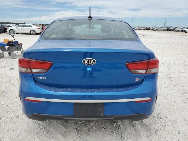 3KPA24AD5ME422978 - 2021 KIA RIO LX BLUE photo 6