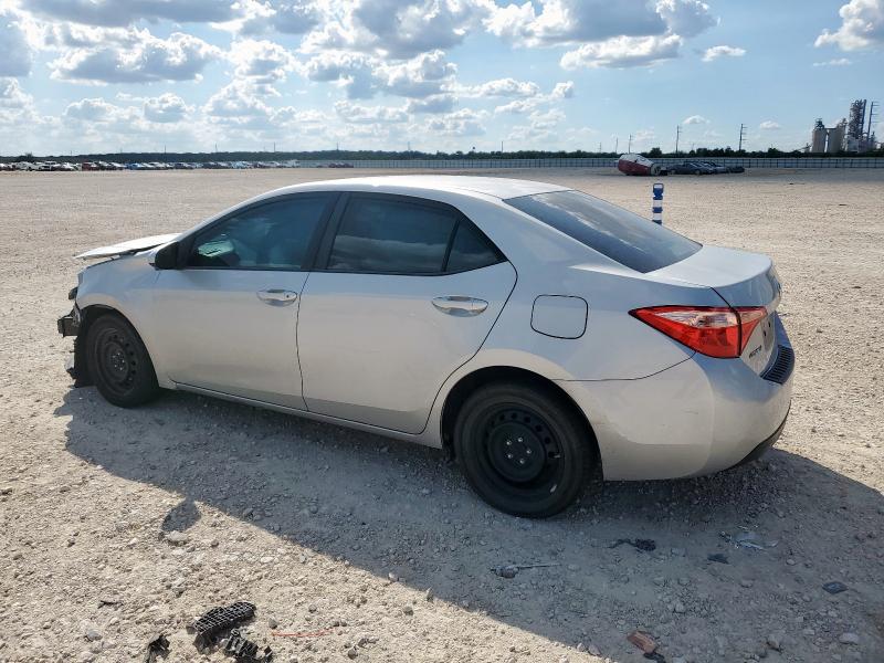 5YFBURHE3KP883182 - 2019 TOYOTA COROLLA L SILVER photo 2