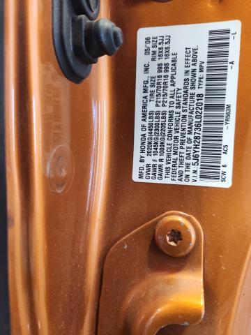 5J6YH28736L022018 - 2006 HONDA ELEMENT EX Turuncu fotoğraf 13