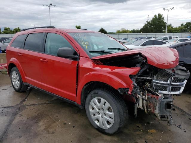 3C4PDCAB6HT559278 - 2017 DODGE JOURNEY SE RED photo 4