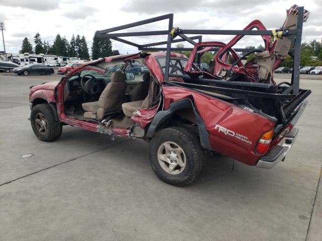 5TEHN72N62Z100712 - 2002 TOYOTA TACOMA DOUBLE CAB RED photo 2