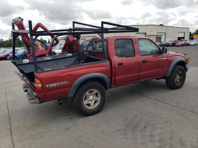 5TEHN72N62Z100712 - 2002 TOYOTA TACOMA DOUBLE CAB RED photo 3