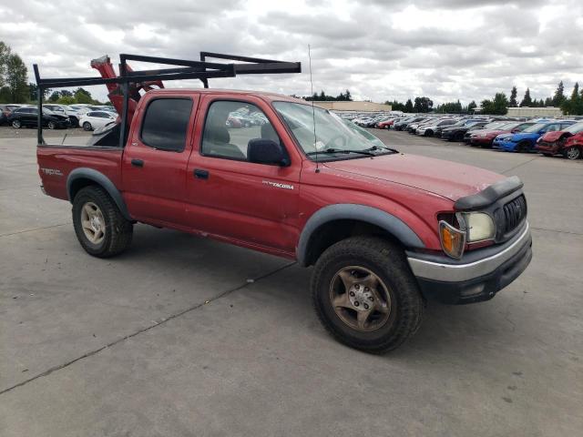 5TEHN72N62Z100712 - 2002 TOYOTA TACOMA DOUBLE CAB RED photo 4