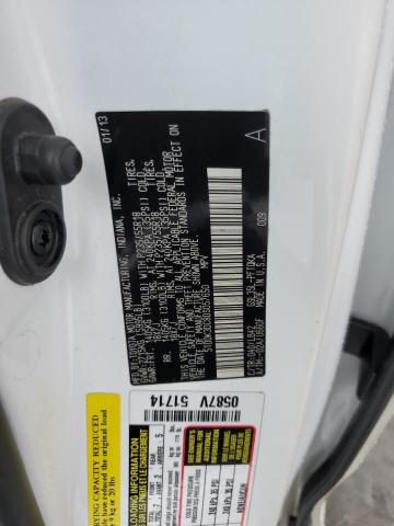 5TDDK3DC8DS057650 - 2013 TOYOTA SIENNA XLE WHITE photo 13