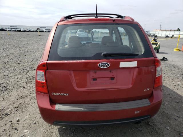 KNAFG525477087122 - 2007 KIA RONDO BASE RED photo 6