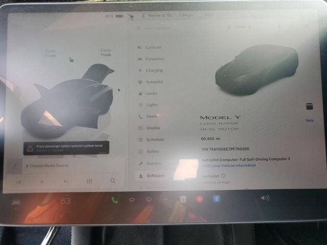 7SAYGDEE7PF750200 - 2023 TESLA MODEL Y BLACK photo 9