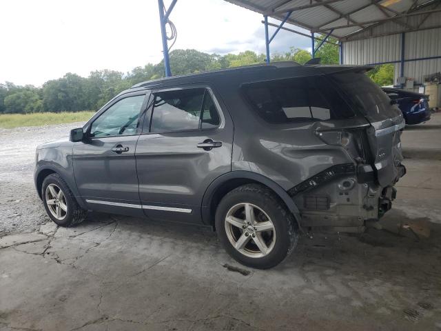 1FM5K7D81KGB01661 - 2019 FORD EXPLORER XLT رمادي صورة 2