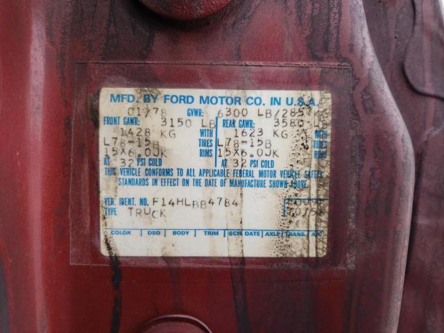 F14HLBB4784 - 1978 FORD F150 4X4 BROWN photo 12