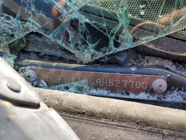 2HGFG11869H527700 - 2009 HONDA CIVIC EX BLACK photo 12