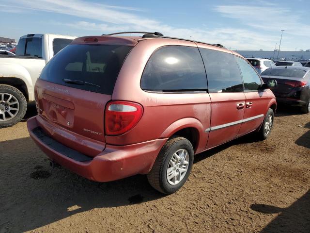 1B4GP44372B686189 - 2002 DODGE GRAND CARA SPORT RED photo 3