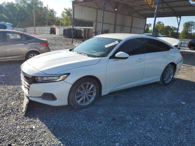 1HGCV1F18MA064583 - 2021 HONDA ACCORD LX WHITE photo 1