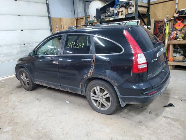 5J6RE4H54BL015127 - 2011 HONDA CR-V EX BLACK photo 2